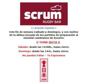Scrum rugby bar