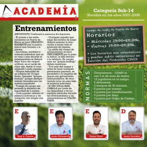 sub 14 arquitectura rugby academia